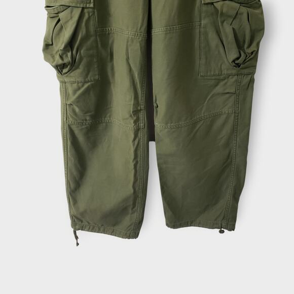 Aritzia Tna Supply Cargo Pant Olive Green Sz 4 Relaxed Grunge Gorp Streetwear - Picture 3 of 12